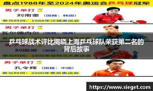 乒乓球战术评比揭晓上海乒乓球队荣获第二名的背后故事