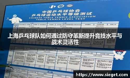 上海乒乓球队如何通过防守革新提升竞技水平与战术灵活性