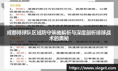 成都排球队区域防守策略解析与深度剖析排球战术的奥秘