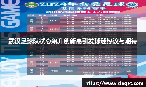 武汉足球队状态飙升创新高引发球迷热议与期待